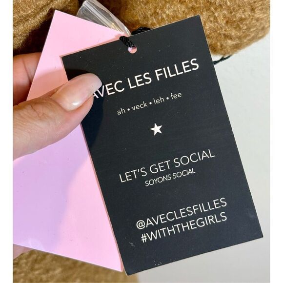 NWT Avec Les Filles Double Breasted Teddy Trench Coat Women's Medium - Picture 8 of 12